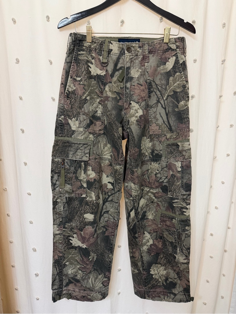 Abercrombie & Fitch Green Camo Ultra Baggy Cargo Pants